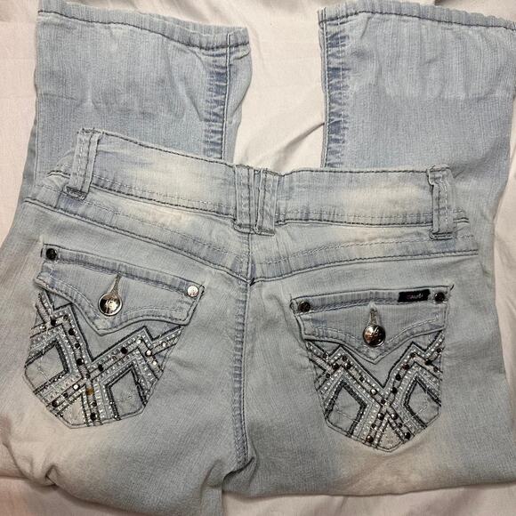 Angels Denim - Angels Y2k Embroidered Scene Fairy Grunge